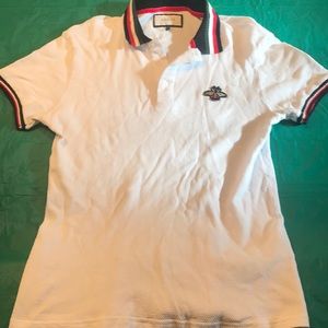 White gucci polo